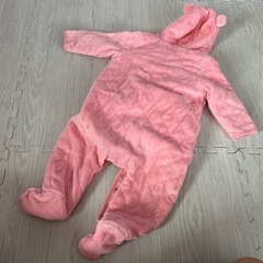 baby gap ジャンプスーツ 足付きカバーオール くま耳ベビー 70㎝防寒具の画像