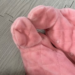 baby gap ジャンプスーツ 足付きカバーオール くま耳ベビー 70㎝防寒具の画像