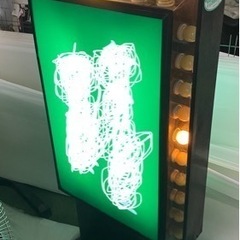 昭和レトロ　　置き型看板！　電飾スタンド看板！
