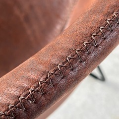 美品◇ナフコ ダイニング3点セット◇ヴィンテージ風◇ウォールナット調◇レグルスチェア◇シンプルモダン★の画像