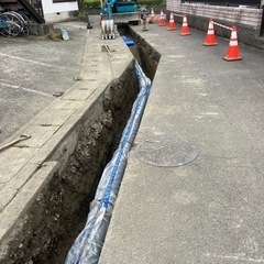 スポットでも、正社員雇用も可能上下水道工事、経験者18000円！未経験者13000運転免許必須❗️の画像