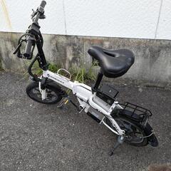 【値下げ】48v フル電動自転車　mobi-bike　white【中古】