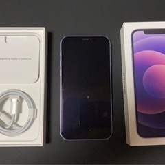 iPhone12 パープル 64GB バッテリー100% 極美品 SIMフリー