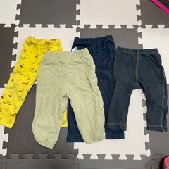 男子ボトムス 秋冬4点セット 80