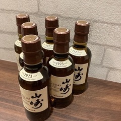 <お値下げ中>サントリーシングルモルトウイスキー山崎180ml×6本の画像