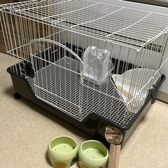 うさぎのケージセット、サークル、チモシー