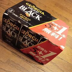 ジョージア　ブラックコーヒー　6缶