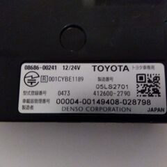 【中古】トヨタ車用ＥＴＣ08686-00241 12/24V　O5LS2701(デンソウ製造)2022.0929a73の画像