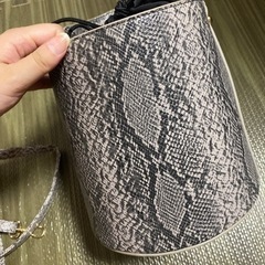 ほぼ未使用　2way　パイソンバッグの画像