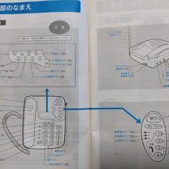 【中古】シャープ・コードレス留守番電話(親機+子機)SHARP CJ-A7 　2022.1002a91の画像