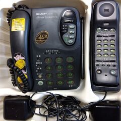 【中古】シャープ・コードレス留守番電話(親機+子機)SHARP CJ-A7 　2022.1002a91の画像