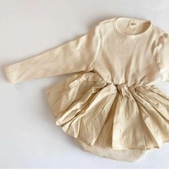 【ラスト1点】韓国ベビー服🇰🇷女の子♡ワンピ ロンパースの画像