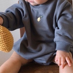レモン刺繍🍋🪡ロンパース トレーナーの画像