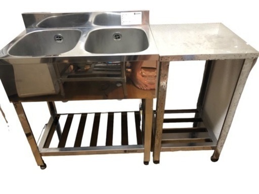 Azuma アズマ 2槽シンク テーブル ステンレス製 業務用 流し台 流し台シンク