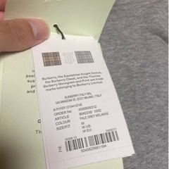 【大幅値下げ】BURBERRY ENGLAND パーカー グレー Mサイズの画像