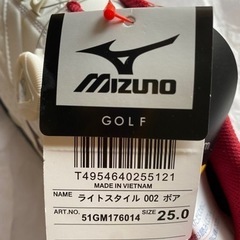 ミズノ　mizuno 25.0cm メンズ ゴルフシューズ の画像