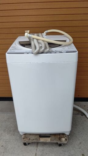 全自動洗濯機6㎏ 東芝AW-60GM(W)風呂水ホース付き