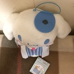 新品、未使用。 サンリオ  シナモロール　おいしゃさんごっこ　ぬいぐるみ。  の画像