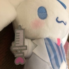新品、未使用。 サンリオ  シナモロール　おいしゃさんごっこ　ぬいぐるみ。  の画像