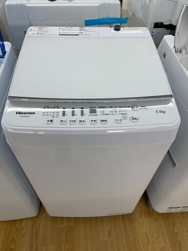 Haisence　洗濯機　20年製　5.5kg　HW-G55B-W　SJ589