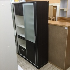 【✨2口コンセント❗️収納抜群❗️引き戸❗️キャビネット❗️✨】定価¥48,900 レンジボード 