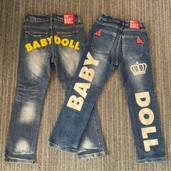 ベビードール　120  ジーパン　2本の画像