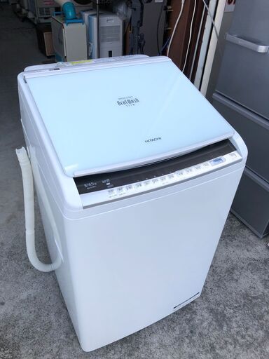 【動作保証あり】HITACHI ビートウォッシュ 2019年 BW-DV80C 8.0g / 4.5kg 洗濯乾燥機【管理KRS499】