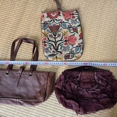 昭和レトロ　バック３点の画像