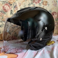 バイク ヘルメット ブラックの画像