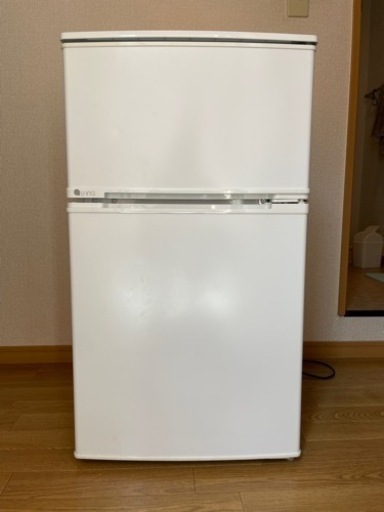 ユーイング　ノンフロン冷蔵庫　90L