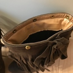 新品、リボンフリンジブーツの画像