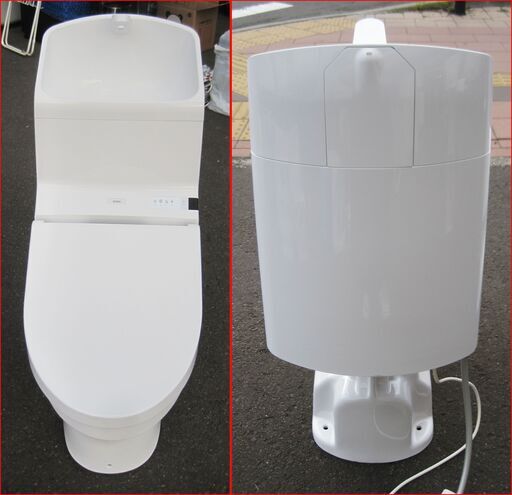 【￥20000-】トートー 温水便座 リモコン付き ウォシュレット一体形便器HV TCF972 ホワイト