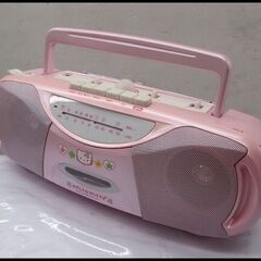 品質保証☆配達有り！ハローキティ ラジカセ ピンク カセットプレ...