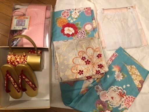 決まりました。正絹振袖セット