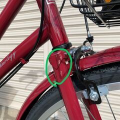 新品★未使用　ママチャリ　オートライト付き　26インチ　シマノ6段ギア　ロゼの画像