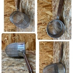 (5735) 三宝産業 YUKIWA 18-8ステンレス製 スープ漉し 24cm フジボシ 強力ローズ柄てぼ底丸 まとめて2点セット業務用 飲食店 厨房 店舗用品 の画像