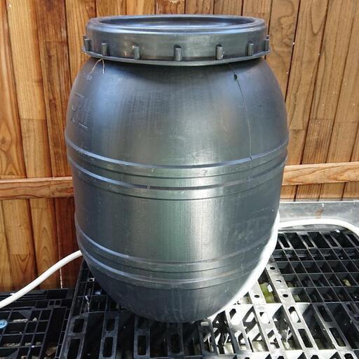 雨水タンク130L、メダカ、園芸