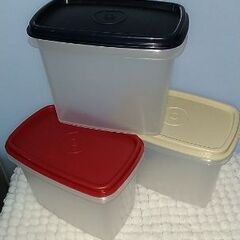 トリコロールカラー☆Tupperware３個セット