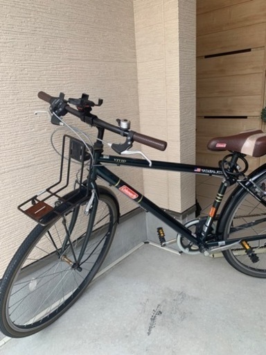 【商談中】中古　サギサカ（Coleman (コールマン)）27インチ 変速 クロスバイク  グリーン　自転車