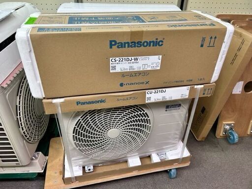 未使用　未開封品　パナソニック　ルームエアコン　CS-221DJ-W■6畳程度