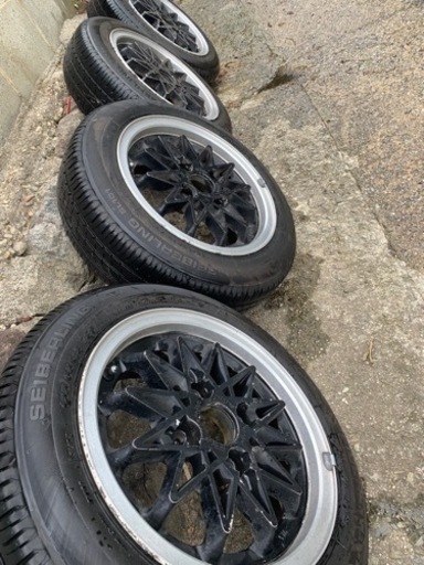 希少！絶版HEROES RECING13インチ　タイヤホイールセット値下げしました！旧車　軽四　当時物