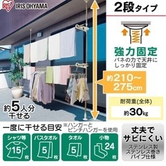 アイリスオーヤマ 洗濯物干し ベランダ用の画像