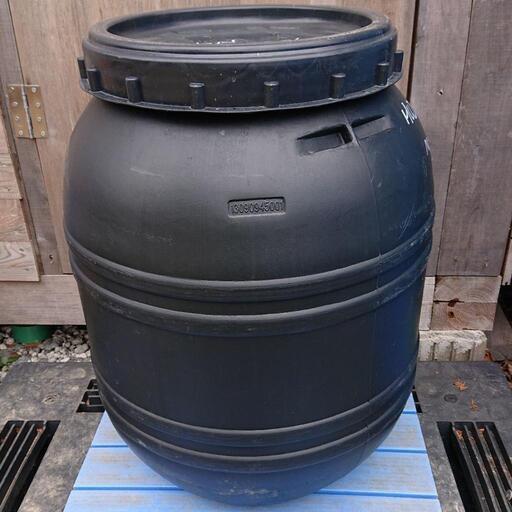 雨水タンク150L、メダカ、園芸
