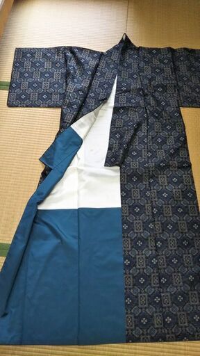 村山大島紬 紬と羽織り アンサンブル 高級正絹