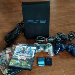 ps2 プレイステーション　本体+ ソフト5枚付き