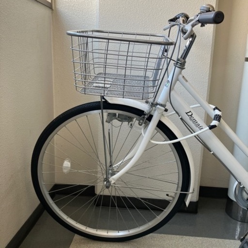 26インチ自転車　白　美品