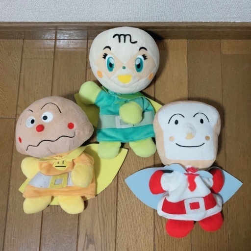 ぬいぐるみパペット〈それいけ！アンパンマン〉3体