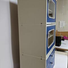 【昭和レトロ】レトロポップ3段収納(ブルー) 昭和レトロ】レトロポップ3段収納(ブルー)