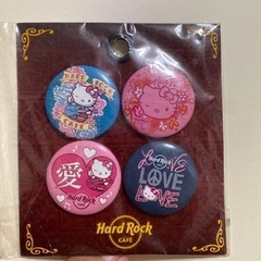 【未開封】hard rock cafe キティ 缶バッジ