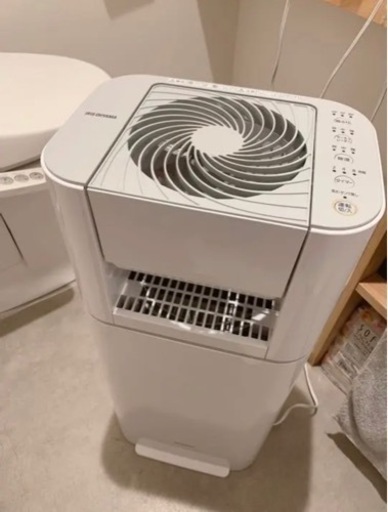 アイリスオーヤマ サーキュレーター衣類乾燥除湿機 ホワイト グレー IJD-I50-WH